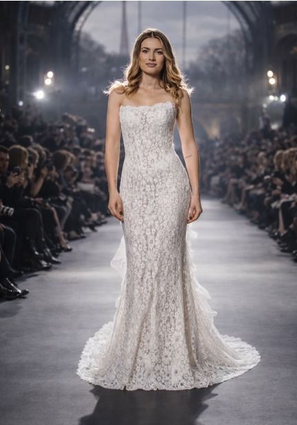 Beaded Lace Wedding Dress