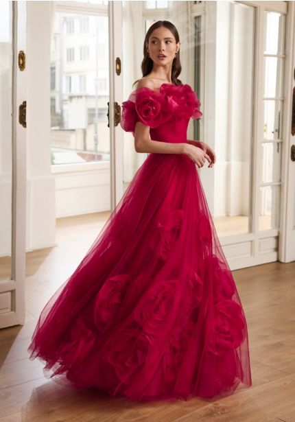 Floral Evening Dress