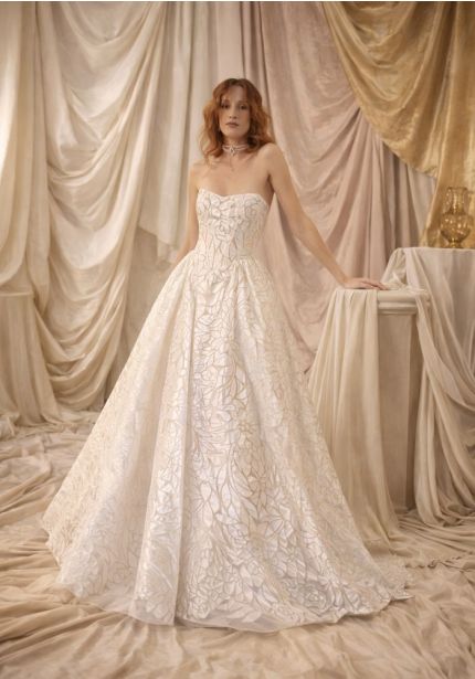 Floral Lace Wedding Dress