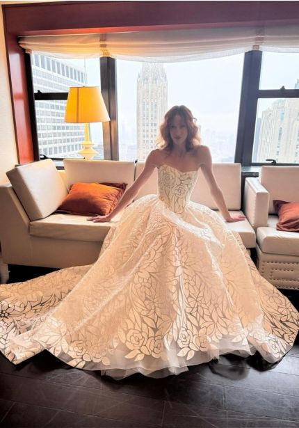 Floral Lace Wedding Dress