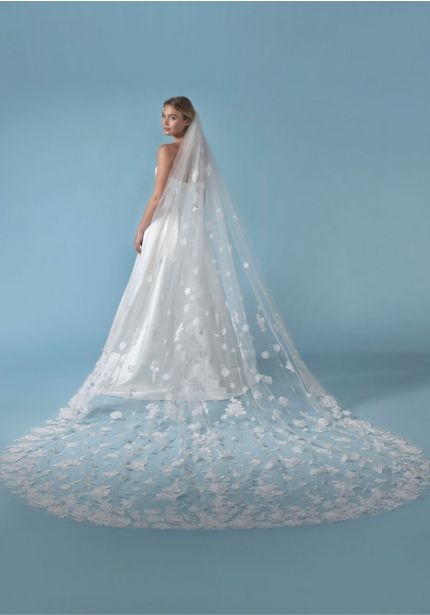 3D Floral Wedding Veil