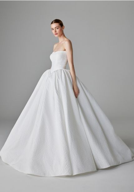 Jacquard Princess Wedding Dress