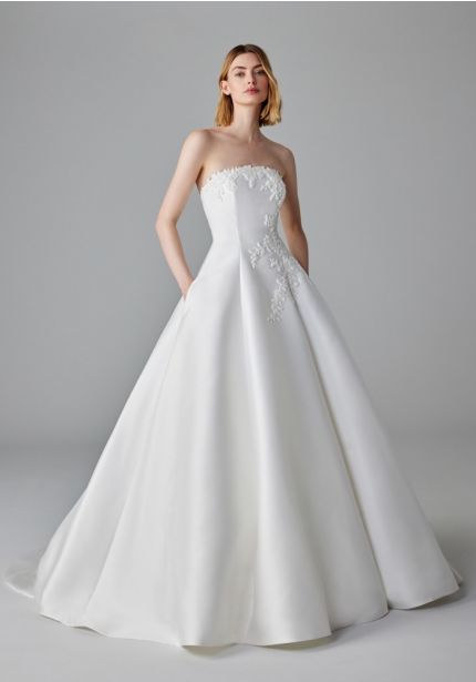 Beaded Mikado Wedding Dress