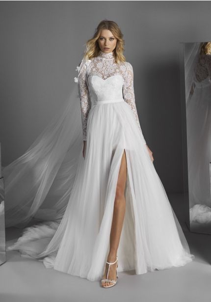 Princess Tulle Overskirt With Slit