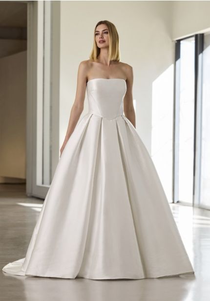 Strapless Mikado Wedding Dress