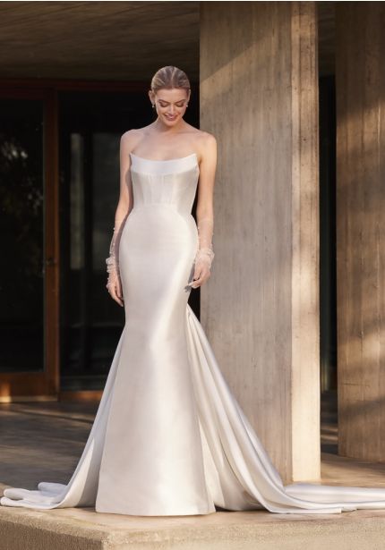 Strapless Mikado Wedding Dress