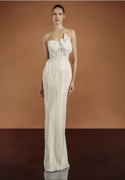 Heavily Beaded Wedding Dress