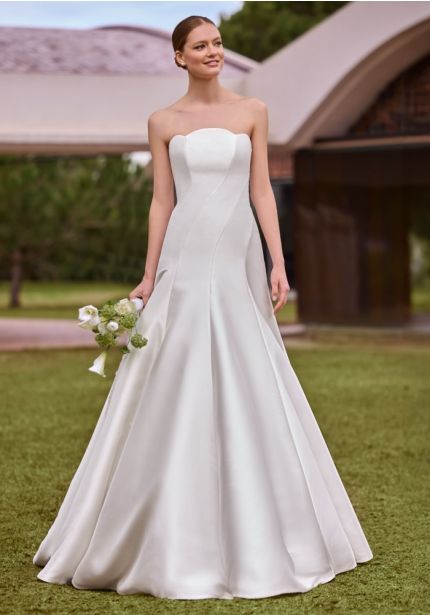 Sculptural Mikado Wedding Dress