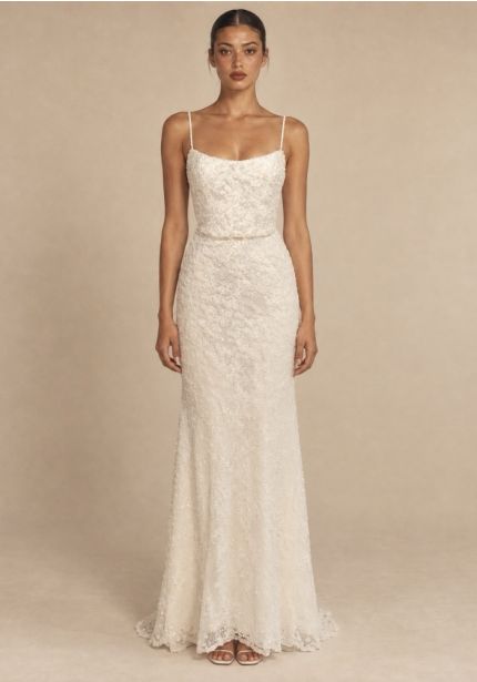 Beaded Lace Wedding Dress