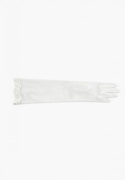 Lace-Edge Bridal Gloves