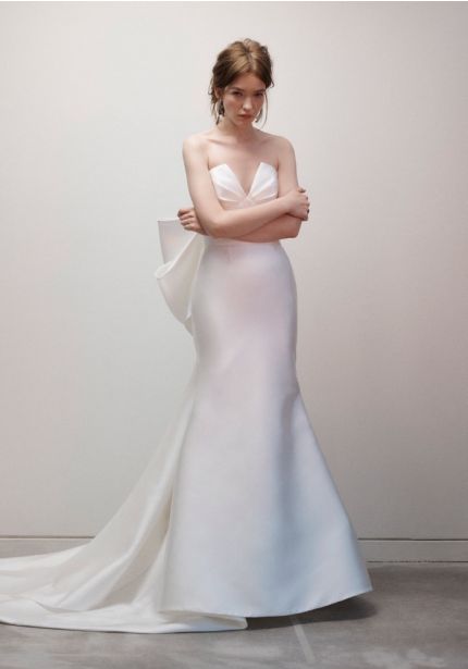 Mermaid Wedding Dress With Bow Back