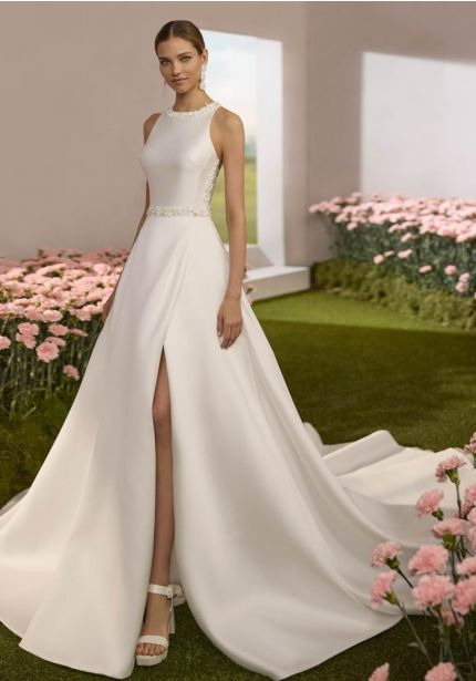 Slit Wedding Dress