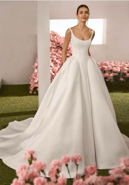 Backless Mikado Ball Gown