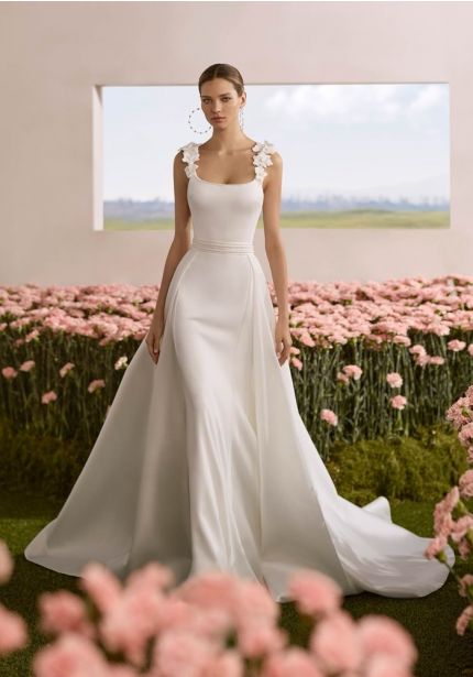 2-Piece Crepe Wedding Dress