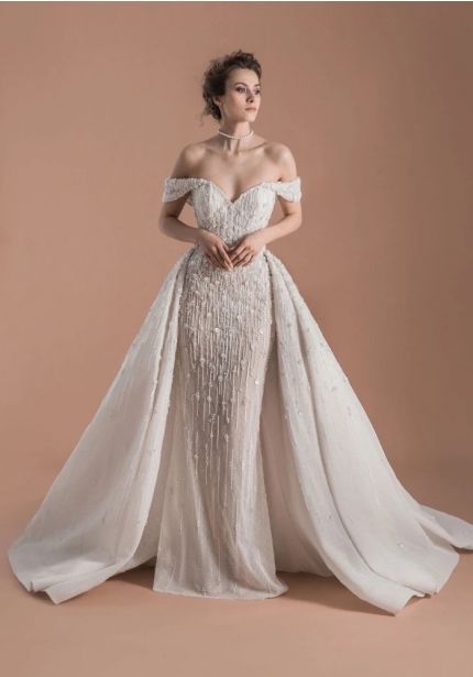 Embellished Two-Piece Wedding Dress