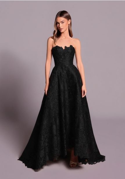 Strapless Lace Gown