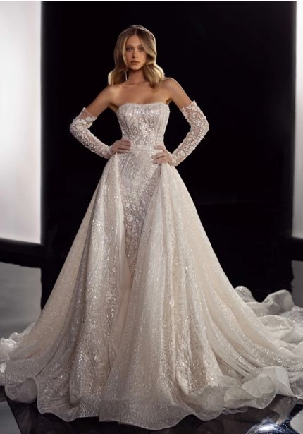 Embellished 2-IN-1 Wedding Dress
