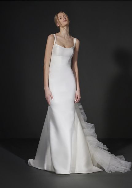 Backless Mikado Wedding Dress