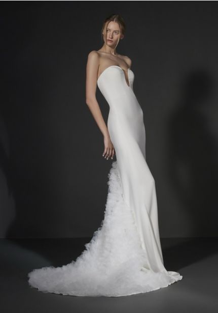 Ruffle Mermaid Wedding Dress