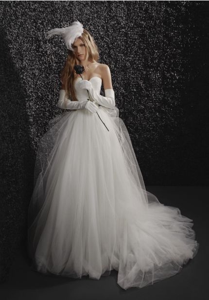 Airy Tulle Princess Wedding Dress
