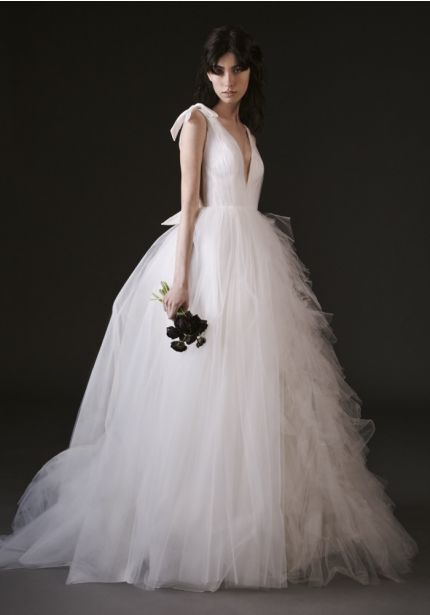 Backless Tulle Wedding Dress