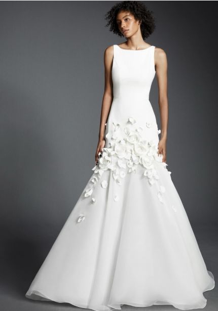 Backless Blossom Wedding Gown