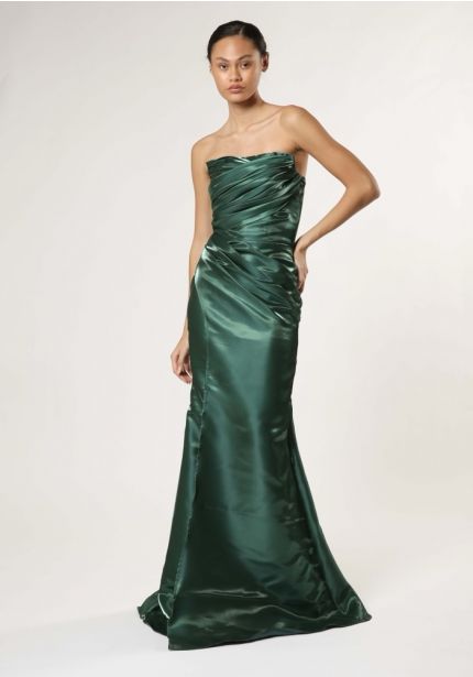 Draped Organza Gown