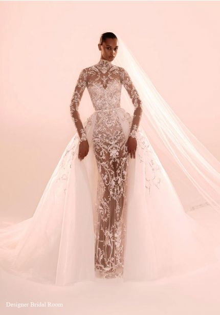 Embellished Tulle Wedding Dress
