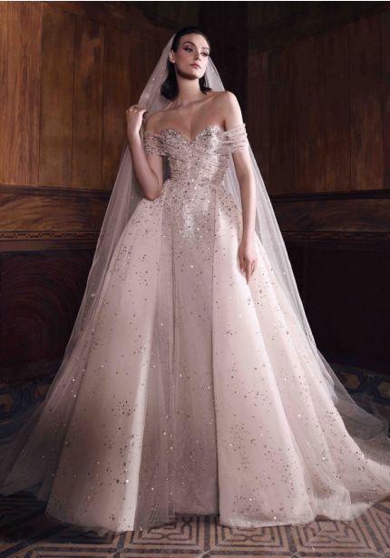 Embellished Tulle Ball Gown