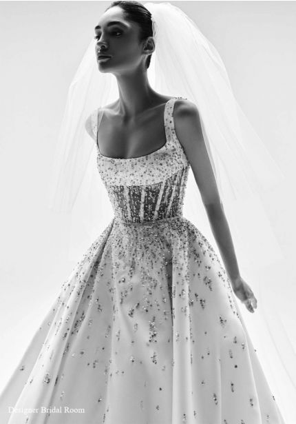 Embellished Mikado Wedding Dress
