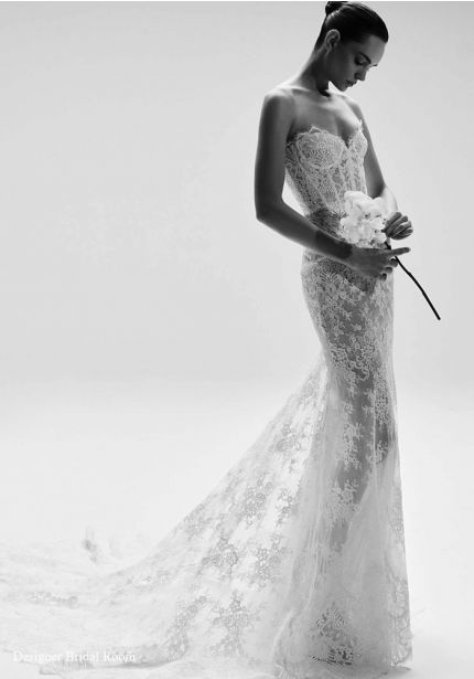 Strapless Lace Wedding Dress
