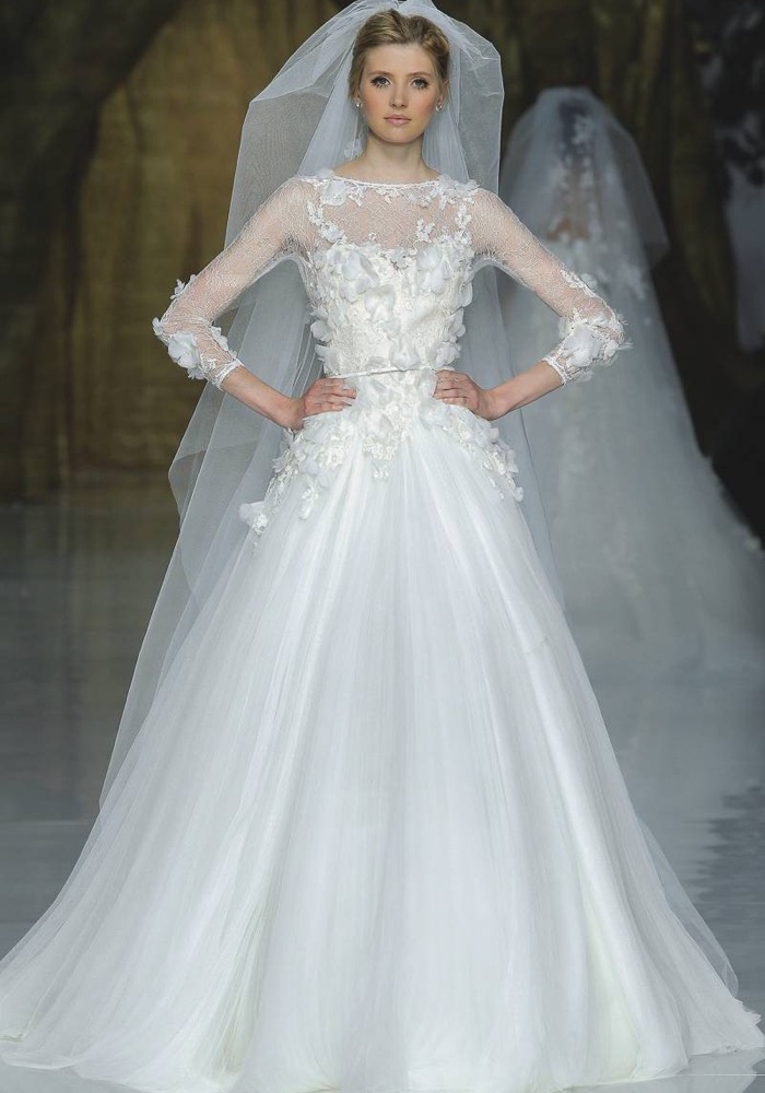 Elie By Elie Saab, Lacerta Floral Blossom Tulle Ball Gown