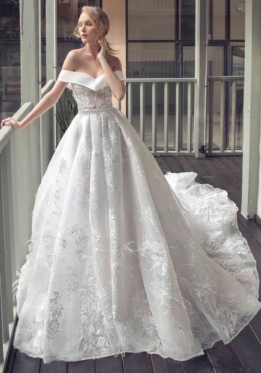 Adi Shlomo | Amanda Embroidered Romantic Ball Gown | Designer Bridal Room