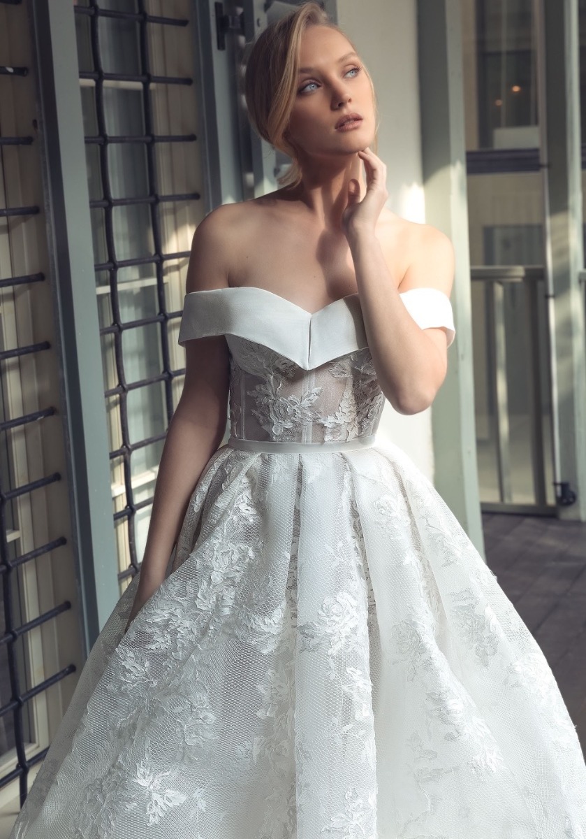 Adi Shlomo | Amanda Embroidered Romantic Ball Gown | Designer Bridal Room