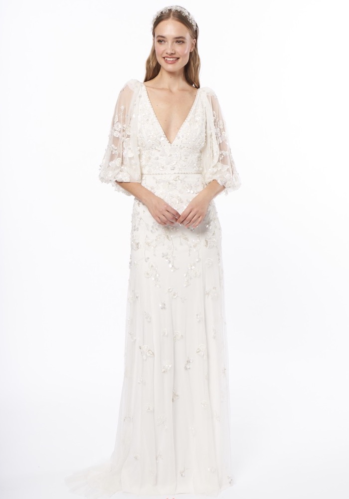 Jenny Packham | Anice Beaded Flowers Boho Wedding Dress HK | Designer ...