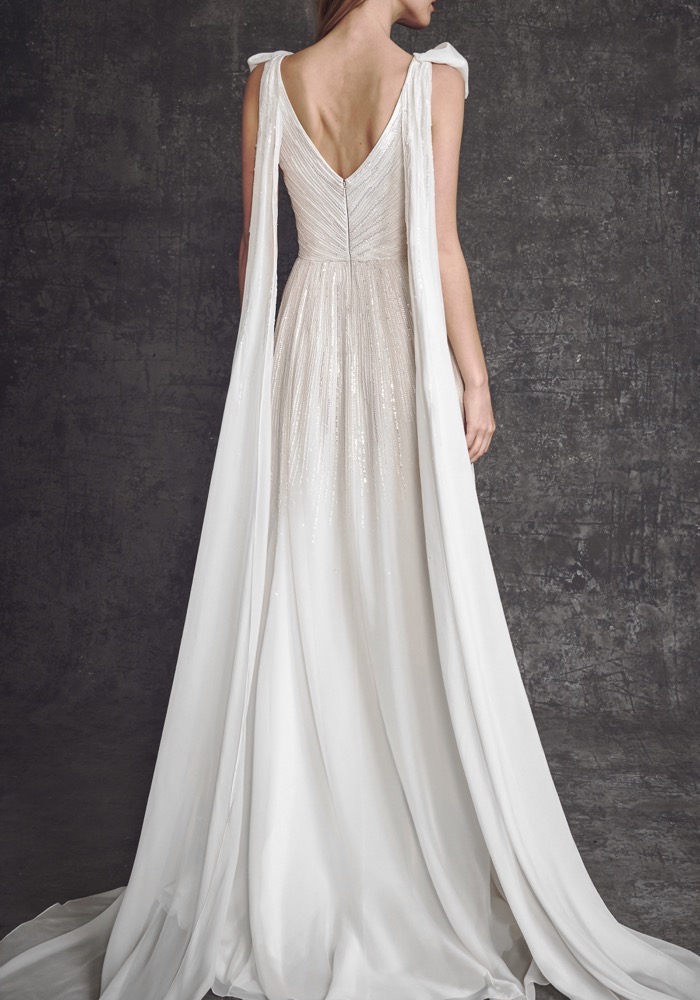 Jenny Packham Alma Beaded Draped Chiffon Wedding Dress HK | Designer ...
