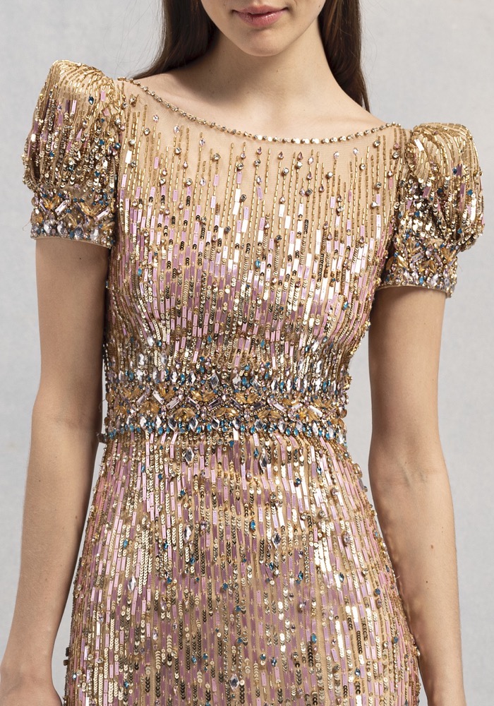 Jenny Packham SUNGEM Metallic Embellished Tulle Gown HK | Designer ...