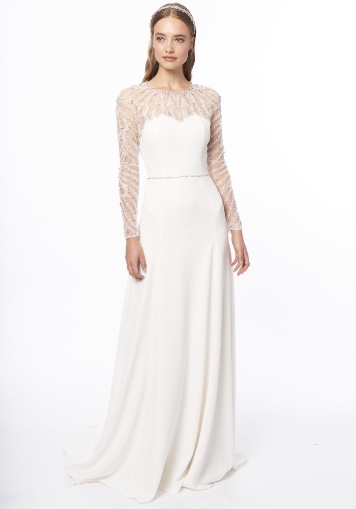 Jenny Packham Fenella Beaded Long Sleeves Wedding Dress HK | Designer ...