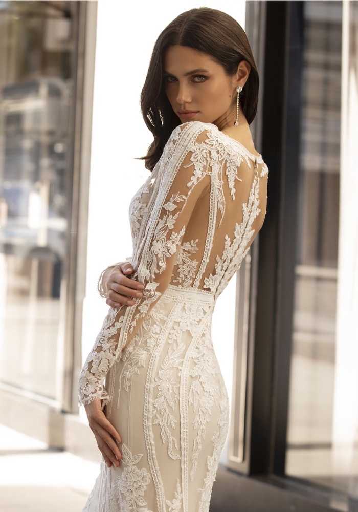 Pronovias Andrews Long Sleeves Lace Wedding Dress HK | Designer Bridal Room