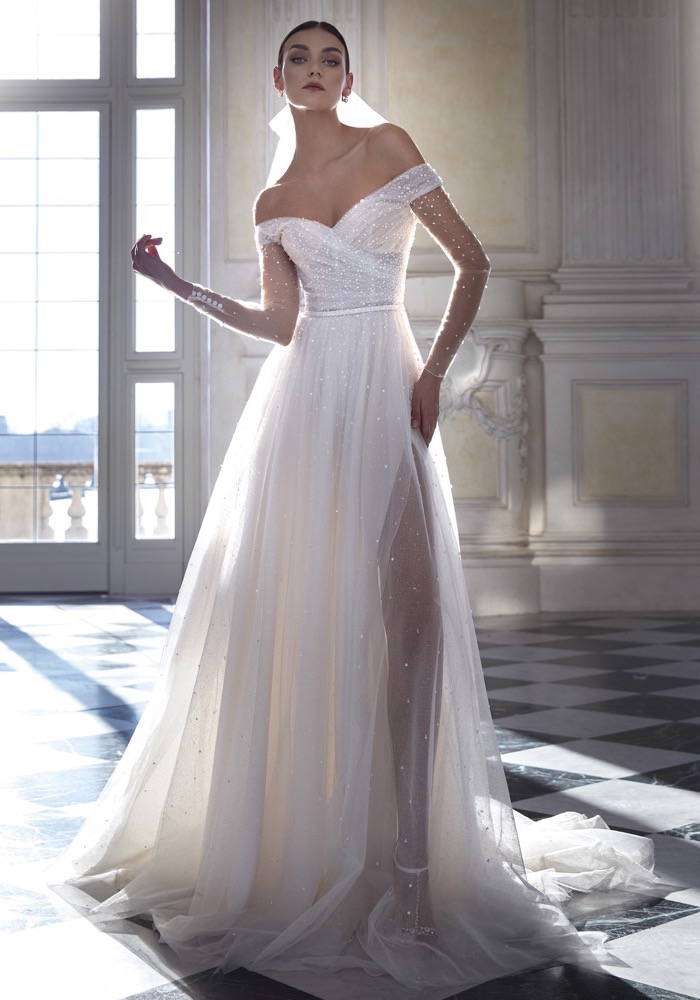 Pronovias Privee Dolomite Sparkle Corset Wedding Dress HK