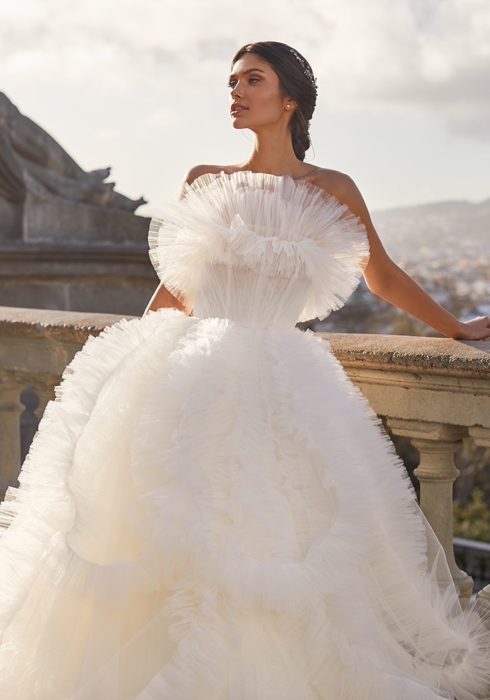 Pronovias Privee IDINA Ethereal Ruffle Wedding Dress | HK | Designer ...