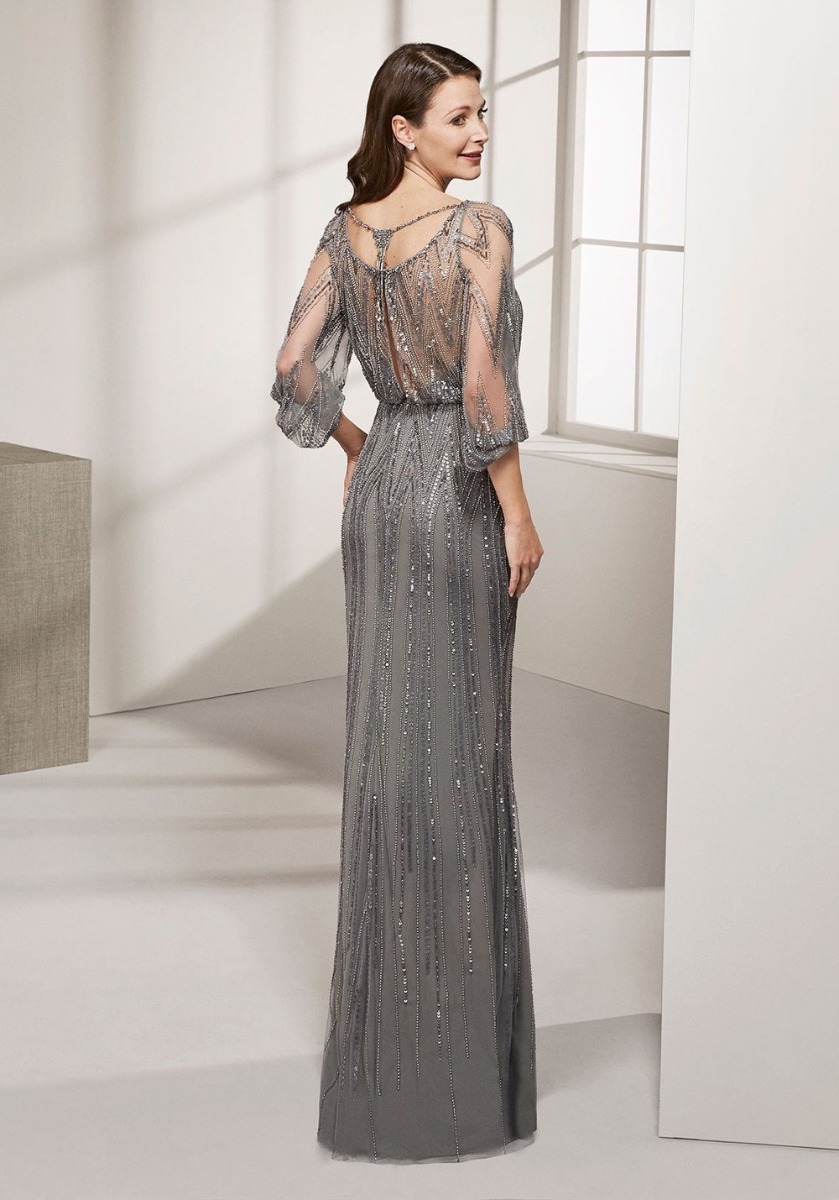 Rosa Clara | 3T109 Embellished Grey Evening Gown HK | Designer Bridal Room