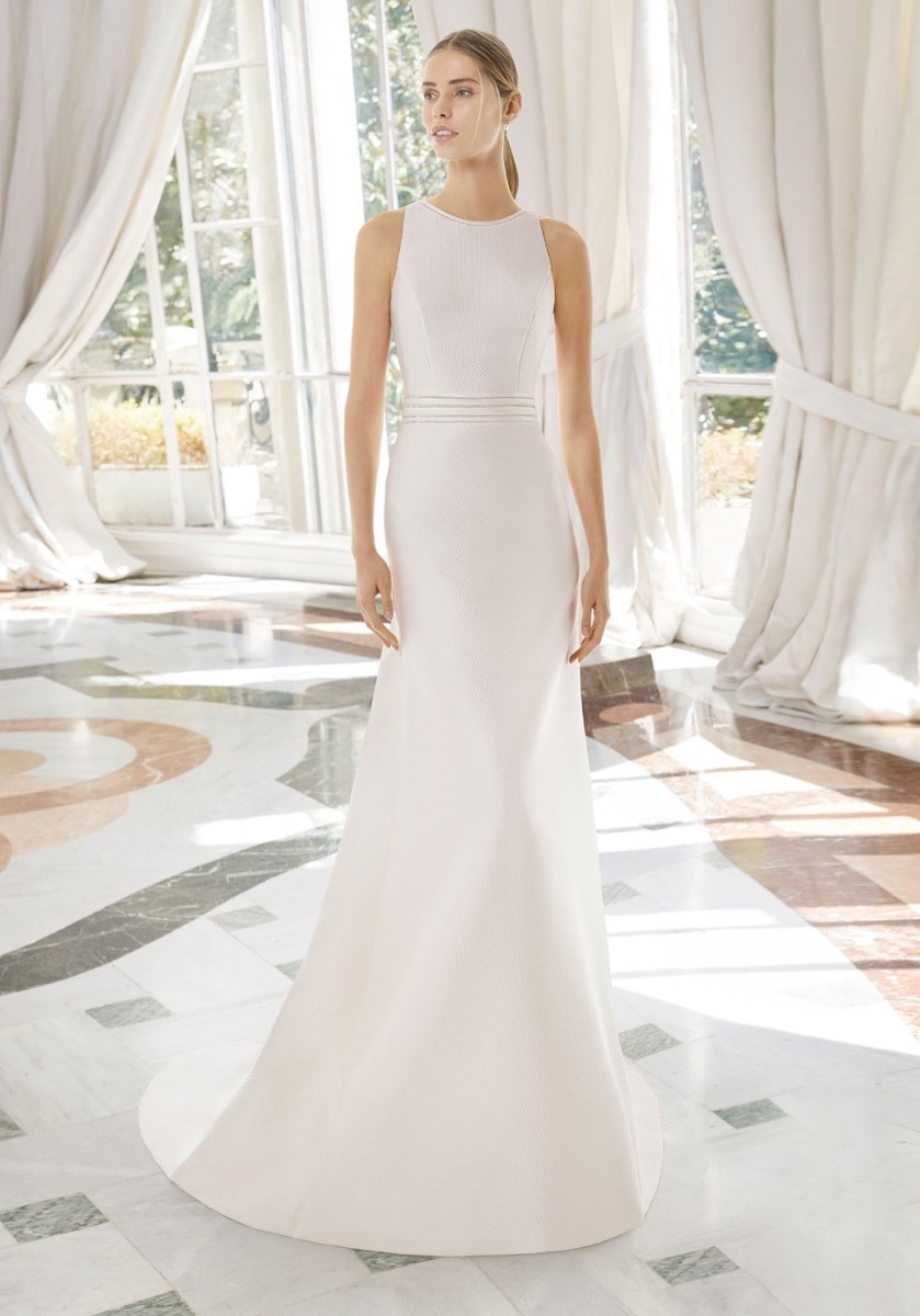 Rosa Clara Couture | Manresa Keyhole Back Brocade Wedding Dress ...