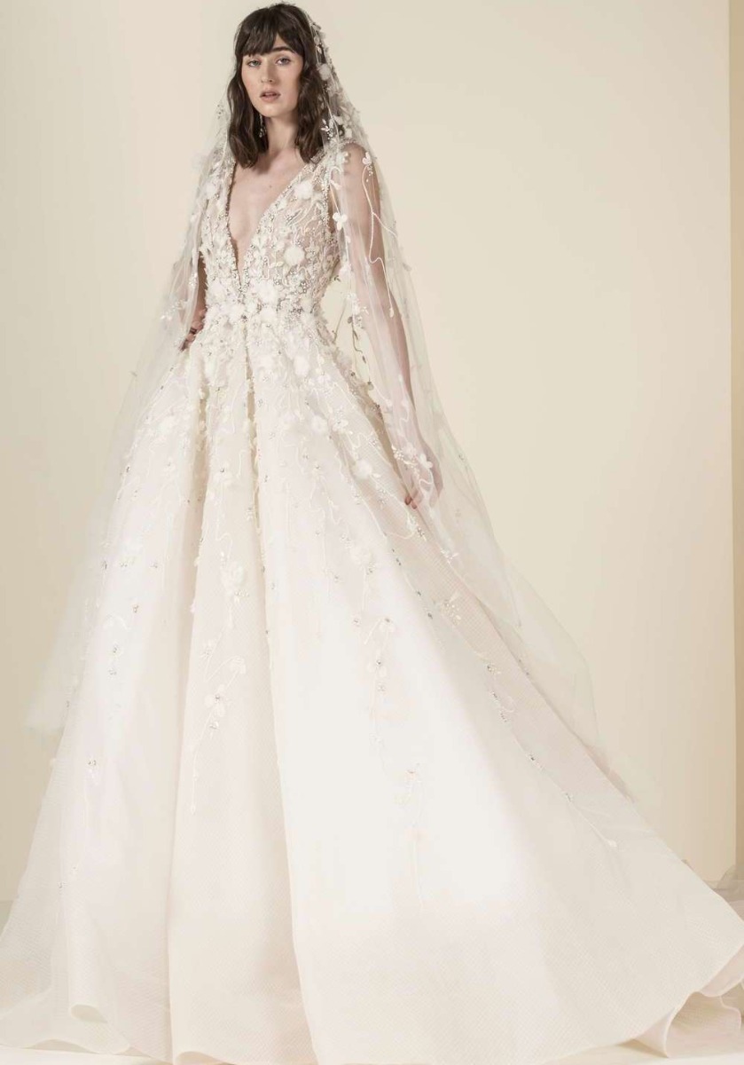 Saiid Kobeisy | BRSS19-09 | Floral Blossom Princess Tulle Gown ...
