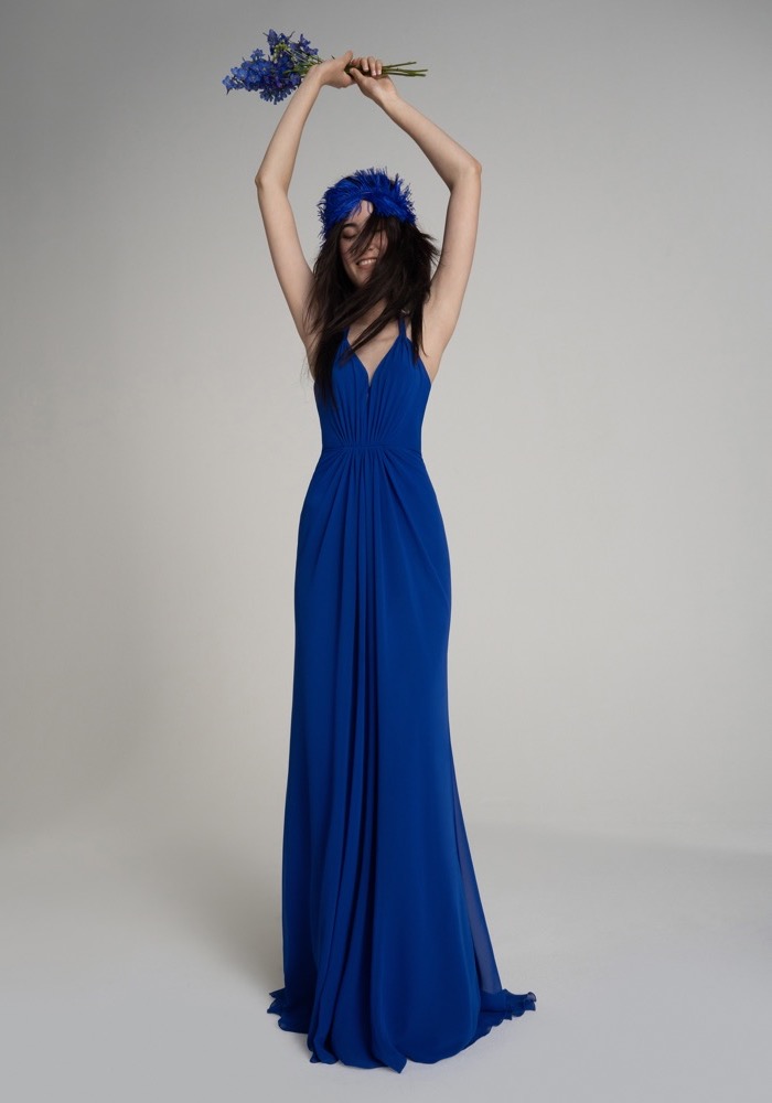 Vera Wang Bride Elodie Draped Chiffon 