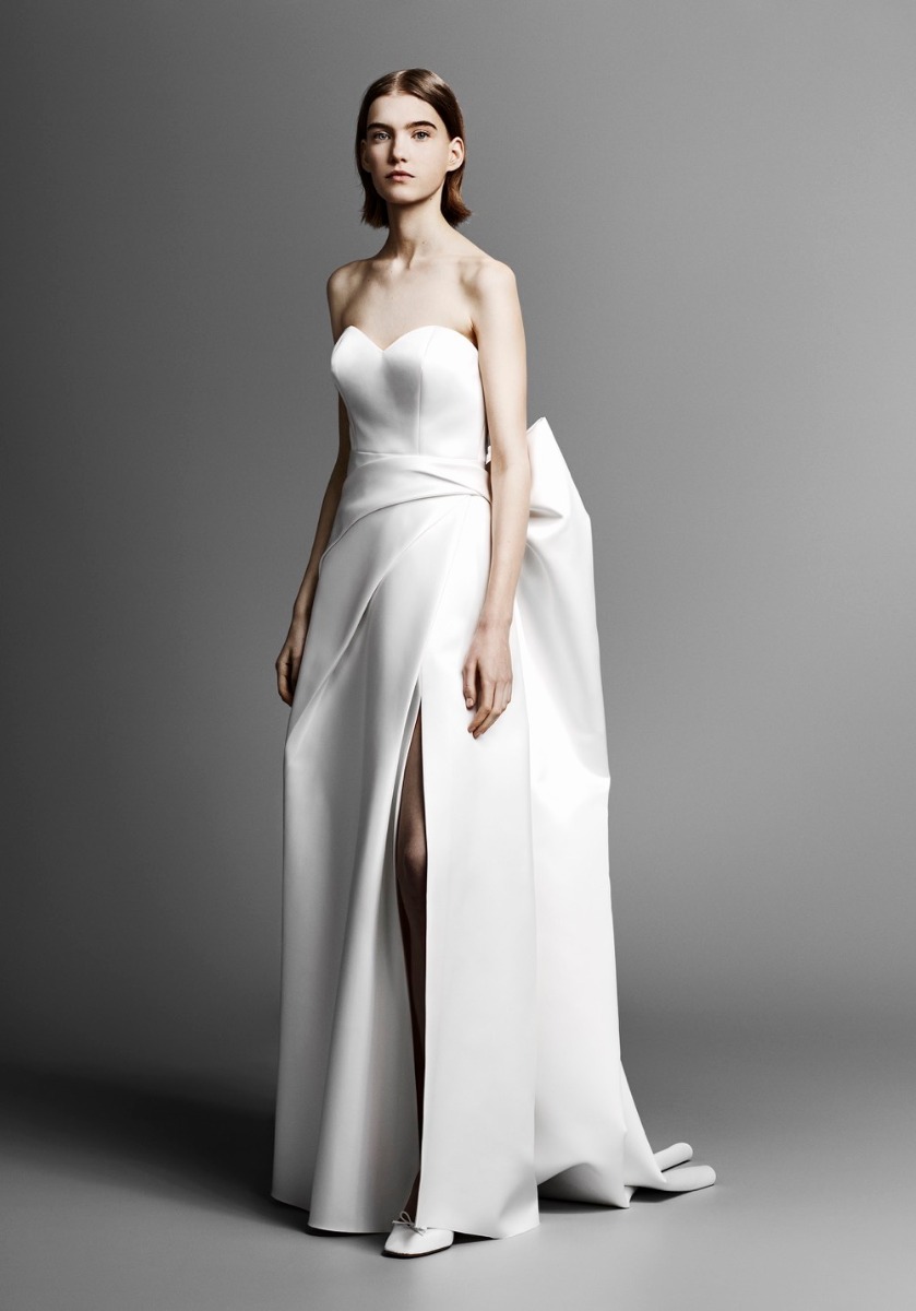 Viktor Rolf VRM104 Big Bow Back Satin Wedding Dress Designer Bridal Room