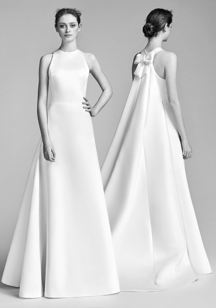 Viktor & Rolf Maraige | VRM043 Minimalist-Style Satin Wedding Dress ...