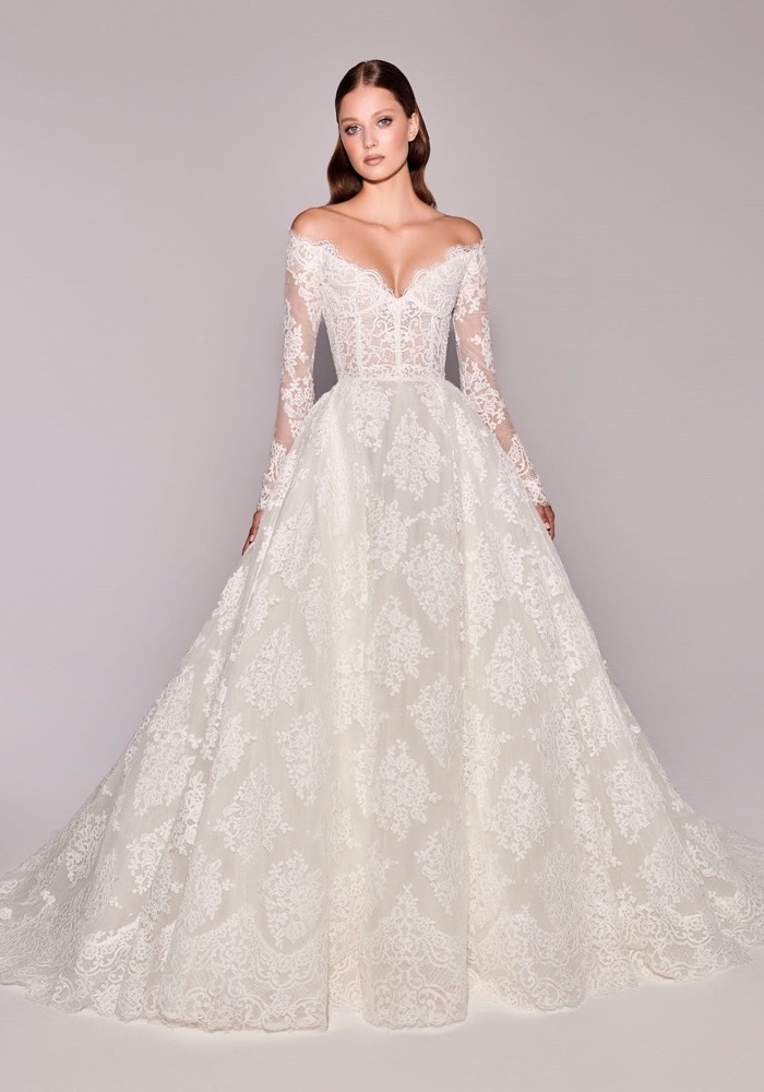 Zuhair Murad Tamara Long Sleeve Lace Wedding Dress HK | Designer Bridal ...