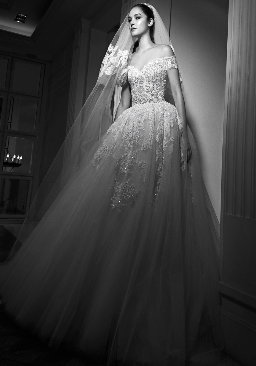 Zuhair Murad | Vega Embellished Romantic Tulle Ball Gown | Designer ...