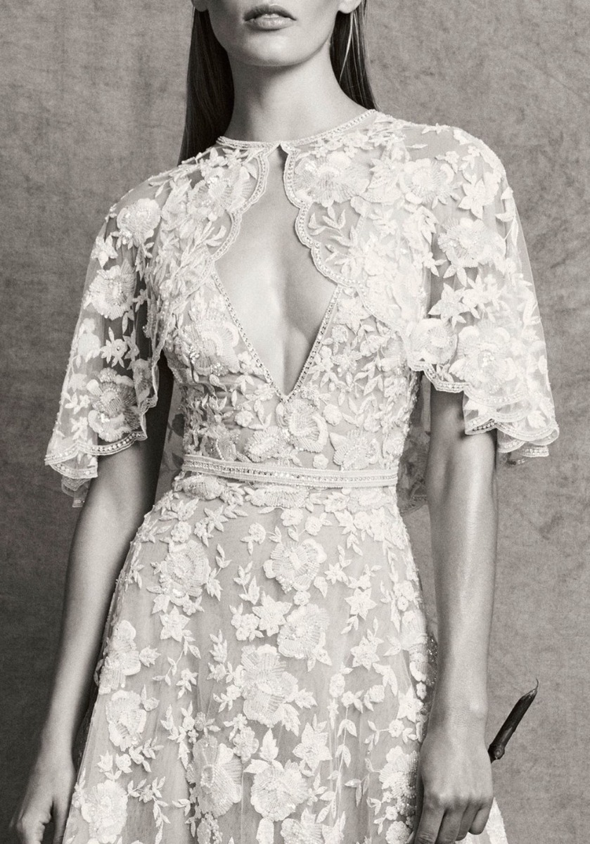 Zuhair Murad | Camila Floral Embroidered Spring-Like Wedding Dress ...
